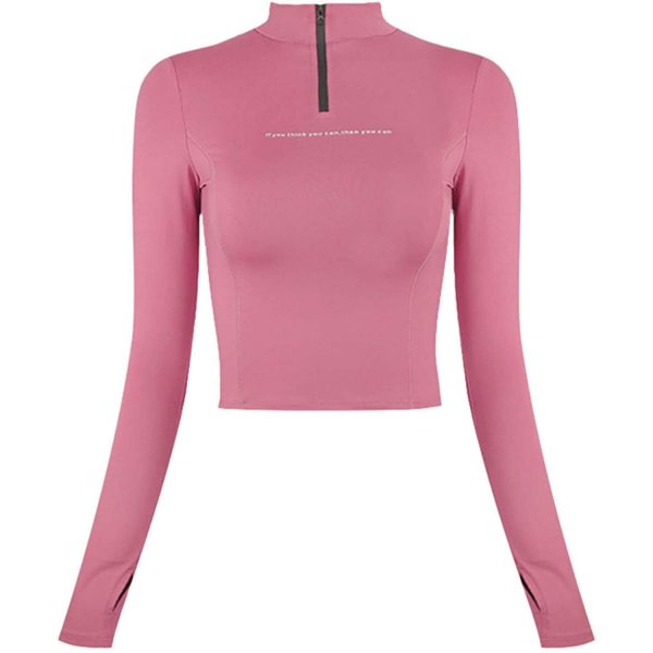 Pink Madam Casual Long Sleeve Wear Gym Sport