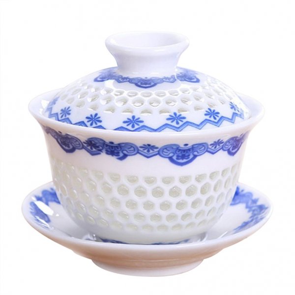 Blue and white Delicacy Teacup Bone China Porcelain Tea Cup For Home And Office