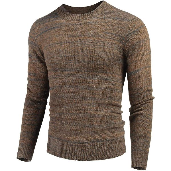 Brown Gentleman Beautiful Merino Wool Sweater