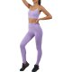 Purple Women Comfortable Yoga Coordinates Casual Fitness Sport Suit