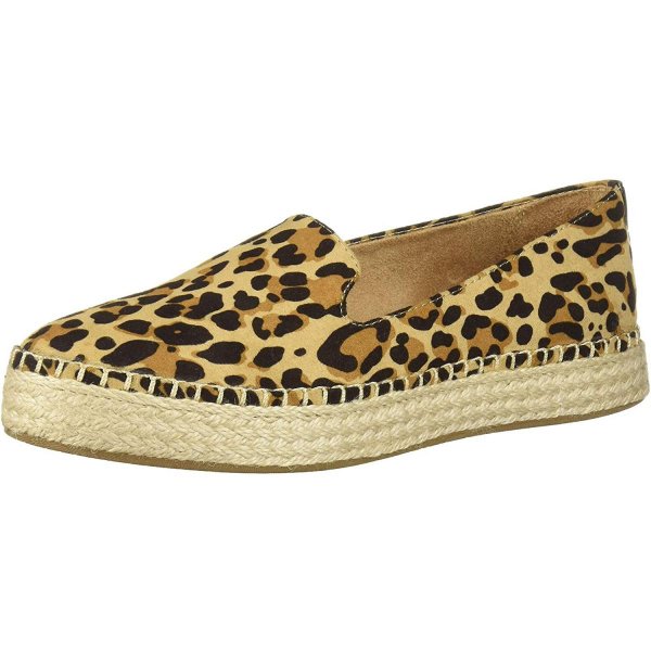 Tan/Black Leopard Female Slip-ons New