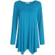 Blue Female Fashion Long Sleeve Clothes Lightweight