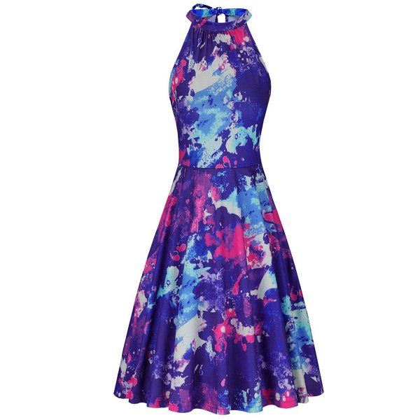 Floral-26 Women Vintage Dresses Summer Dress For Women