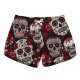 Skull Style a Women Vintage Shorts Refreshing Elastic Waist Shorts For Shorts