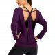 Purple Lady Workout Long Sleeve Activewear Sexy