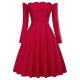 Red(long Sleeve) Madam Elegant Dresses Beach Dress Applicable Travel