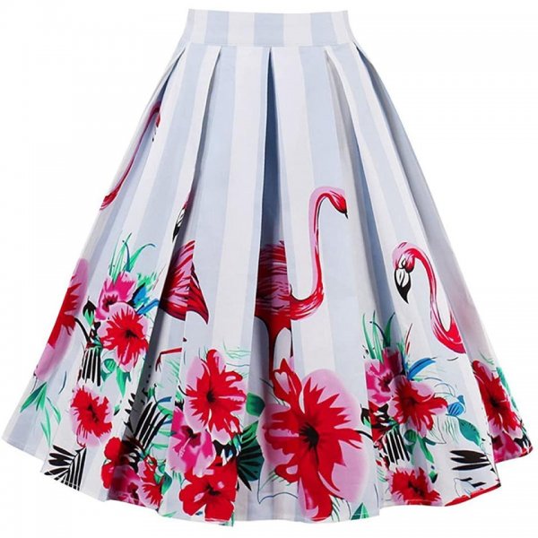 Flamingo Lady Casual Leisure Skirts For Girl