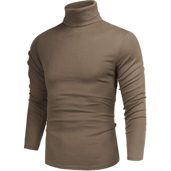 Khaki Men's Casual Knitted Garment