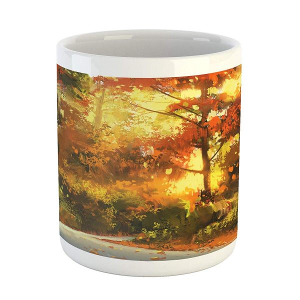 Orange Yellow Simplicity Mugs New Porcelain For You And Your Friend