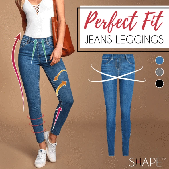 (EARLY XMAS SALE - 50% OFF) Perfect Fit Jeans Leggings, Buy 2 Free Shipping