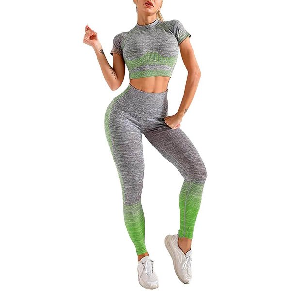 B-green Female Comfortable Yoga Suit Lightweight For Women Sport Clothing