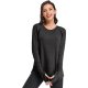 Gray Lady Comfortable Long Sleeve Wear Gym Sport