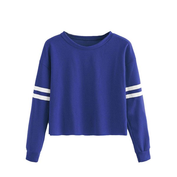 L-royal Blue Madam Casual Sweatshirts For Women